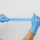 Printed With Logo Disposable Powder-free Blue Nitrile Gloves